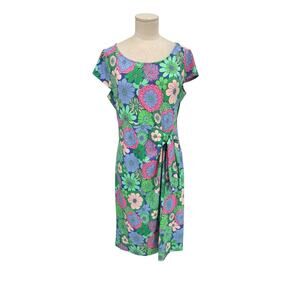 NWT Talbots Effortless Jersey Floral Tie Dress Size Medium